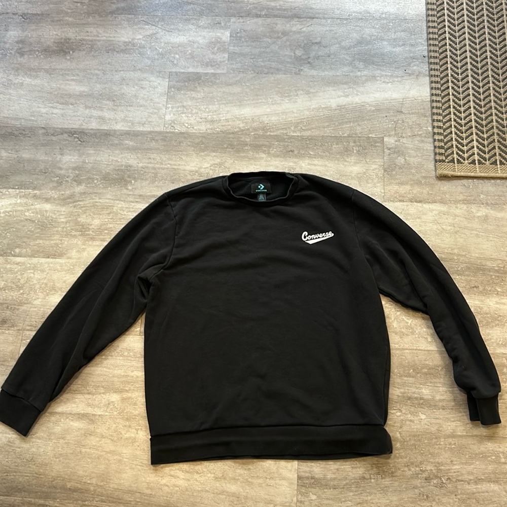Converse black crewneck size Large